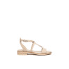 SANDALO CON TACCO NEROGIARDINI DONNA TAMIGI LINO TR BEVAGNA 592 BEIGE E615895D/453