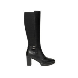 STIVALI NEROGIARDINI DONNA GUANTO NERO ELASTICO NERO PU.LESINA TACCO 7CM  I514600D/100