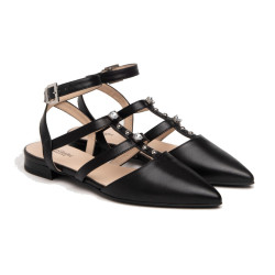 BALLERINA NEROGIARDINI DONNA NAPPA PANDORA NERO MICROLITE AMANTEA E307090DE/100