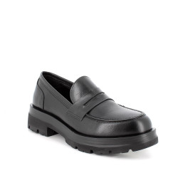 MOCASSINI CON TACCO IGI&CO DONNA IN PELLE NERO 4679400