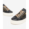 SNEAKERS NEROGIARDINI DONNA GUANTO NERO T.GLITTERNE ETOILE MIELE PU.MONOD.CAPRA I411610D/100