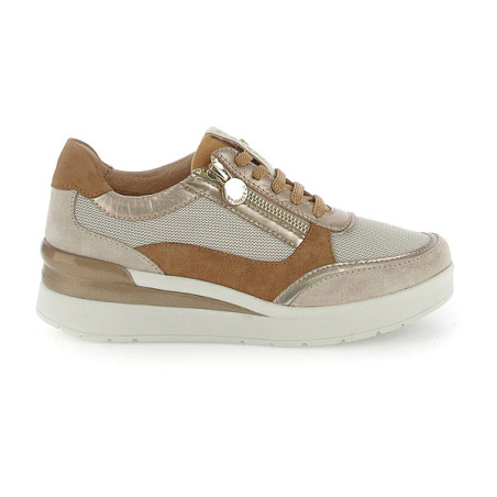 SNEAKERS STONEFLY DONNA CREAM 52 ZIP SUE/TEX GOAT BROWN/STEAM GRAY 220740 9YO