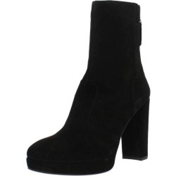 TRONCHETTI DONNA IN CAMOSCIO NERO TACCO 10 CM NEROGIARDINI I117260DE/100