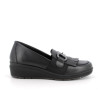 MOCASSINI ENVAL SOFT DONNA IN PELLE NERO ZEPPA 4,1CM 6763200