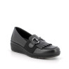 MOCASSINI ENVAL SOFT DONNA IN PELLE NERO ZEPPA 4,1CM 6763200