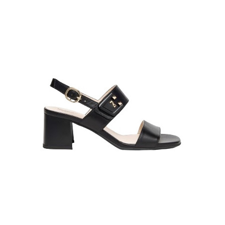 SANDALI CON TACCO NEROGIARDINI DONNA NAPPA PANDORA NERO TPU FEN NEROTACCO ,CM  E410241D/100