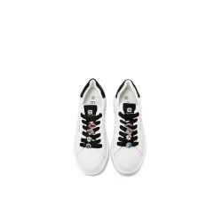 SNEAKERS QUEEN HELENA PLATFORM CON DETTAGLI GIOIELLO X34-1 WHITE BLACK