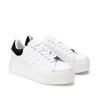 SNEAKERS CULT DONNA PERRY 3162 LOW W LEATHER WHITE/STRASS BLACK CLW316221