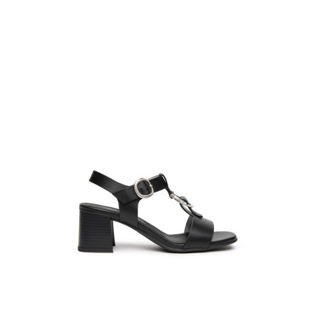SANDALO CON TACCO NEROGIARDINI DONNA TAMIGI NERO TPU LOZZA FEN NERO TACCO 5,5CM E615870D/100