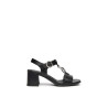 SANDALO CON TACCO NEROGIARDINI DONNA TAMIGI NERO TPU LOZZA FEN NERO TACCO 5,5CM E615870D/100