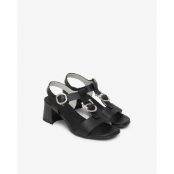SANDALO CON TACCO NEROGIARDINI DONNA TAMIGI NERO TPU LOZZA FEN NERO TACCO 5,5CM E615870D/100