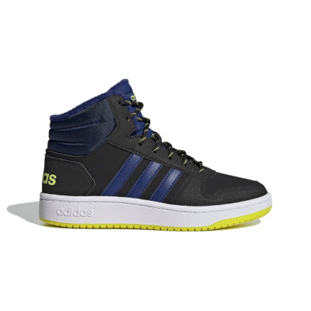 SNEAKERS ADIDAS BAMBINO HOOPS FLUO NERO ADIDAS