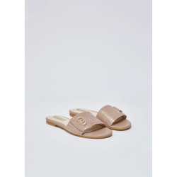 CIABATTE LIU JO DONNA SANDY 03 - SLIPPER CALF SADDLE SA6127P0102S3804