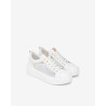 SNEAKERS NEROGIARDINI DONNA SKIPPER BIANCO T.PALLADIUM NET BIAN T.BRILL PLATINO 6074 PU. E615292D/707