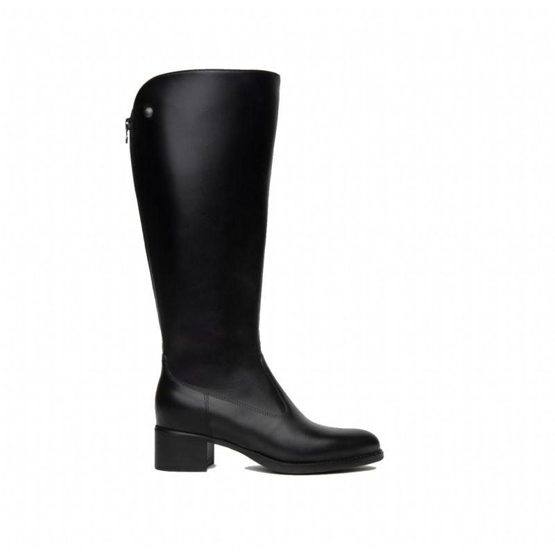 STIVALE CON TACCO NEROGIARDINI DONNA IN PELLE NERO ZIP 117561D/100