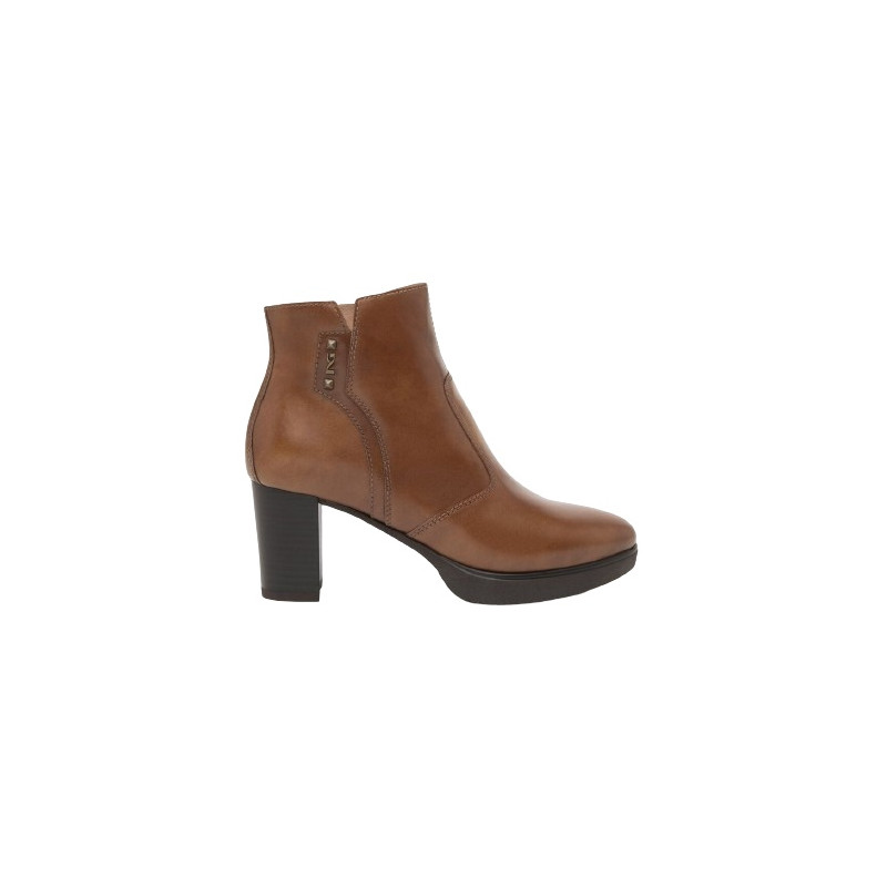 TRONCHETTI NEROGIARDINI DONNA MANOLETE CUOIO PU.LESINA TACCO 7CM I411200D/400