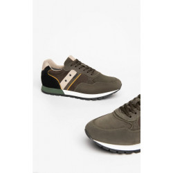 SNEAKERS NEROGIARDINI UOMO CAMOSCIO COLORADO BOSCO TOMAIA DALLAS OLIVA SAUVAGE IVORY I202520U/503