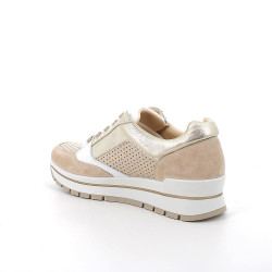 SNEAKERS IGI&CO DONNA SCAM/VIT.LAM.FO AVORIO/PLATINO 7660733