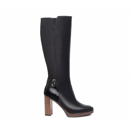 STIVALI CON TACCO NEROGIARDINI DONNA IN PELLE NERO TACCO 9,5 CM  I308920D/100