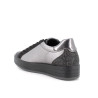 SNEAKERS IGI&CO DONNA IN PELLE NERO/ACCIAIO 6668600