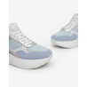 SNEAKERS NEROGIARDINI DONNA VELOUR FIORDALISO  CELESTE 182 ETOILE ARGENTO VELOUR E409820D/623