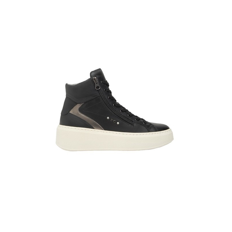 SNEAKERS  NEROGIARDINI DONNA GUANTO NERO T.BRILL ANTRACITE PU.GUATEMALA I514213D/100
