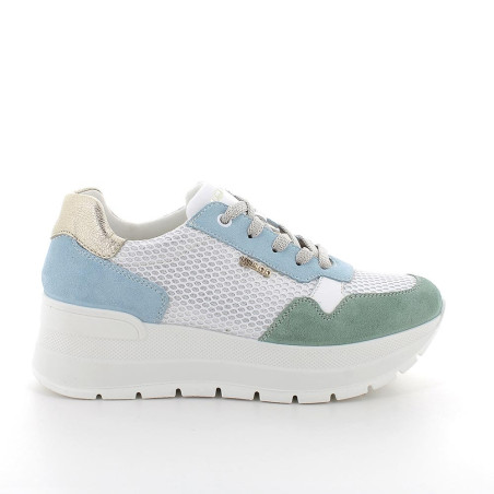 SNEAKERS CON ZEPPA IGI&CO DONNA SCAM/RETE OPOSS MENTA/CERULEO 7661811