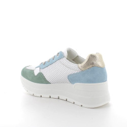 SNEAKERS CON ZEPPA IGI&CO DONNA SCAM/RETE OPOSS MENTA/CERULEO 7661811