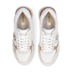 SNEAKERS LIU JO DONNA AMAZING 43 BIS - SNEAKER COW SUEDE/MESH WHITE BA6031PX02701111