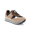 SNEAKERS CON ZEPPA IGI&CO DONNA IN PELLE CARAMEL-NERO GLITTER 4674422