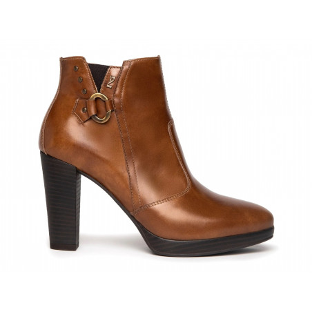 TRONCHETTIO DONNA NEROGIARDINI MANOLETE COLORE CUOIO I205040D/400