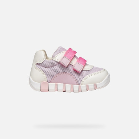 SNEAKERS GEOX PRIMI PASSI BAMBINABABY B IUPIDOO G. A - MESH+GEOBUCK 