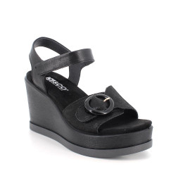 SNDALI CON ZEPPA IGI&CO DONNA CAPRA CAMI/CAPRA NERO 1173000