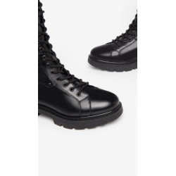 STIVALI ANFIBI NEROGIARDINI DONNA IN PELLE NERO OFENA I309063D/100