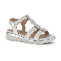 SANDALI STONEFLY DONNA ELODY 27 NAP/GLITTER STEAM GRAY/IVORY METAL 223660 EDT