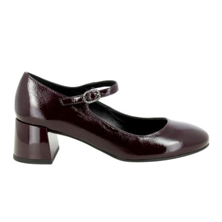 DECOLLETE' NEROGIARDINI DONNA MARY JANE NAPLAK BORDO' 67423  TPU OREO NERO TACCO 5CM I514360D/613