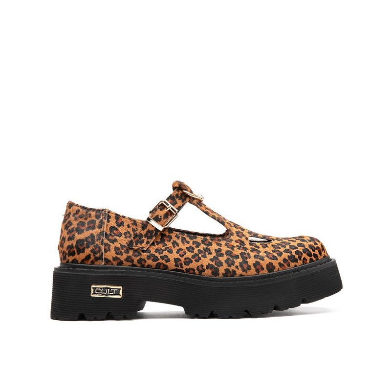 MOCASSINI CULT DONNA SLASH 4216 LOW W JAGUAR PR.PONY LEATHER BLACK MARY JANE CLW421601