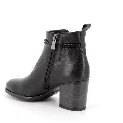 STIVALETTI IGI&CO DONNA IN PELLE NERO TACCO 7CM 6698800