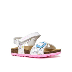 SANDALI GEOX PRIMI PASSI BAMBINA BABY   B S.CHALKI G.A - VER.SI+VER.SI WHITE B922RA 0FCHH C1000