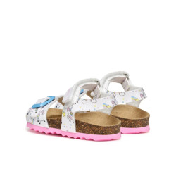 SANDALI GEOX PRIMI PASSI BAMBINA BABY   B S.CHALKI G.A - VER.SI+VER.SI WHITE B922RA 0FCHH C1000