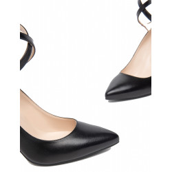 DECOLLETE' NEROGIARDINI DONNA IN PELLE NERO I308611DE/100