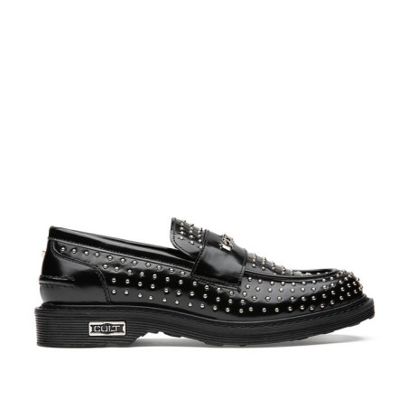 MOCASSINI CULT DONNA SABBATH 4575 LOW W SHINY LEAT. BLACK/SILVER STUDS CLW457500