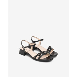 SANDALO CON TACCO NEROGIARDINI DONNA NAPPA PANDORA NERO TPU KUK FEN NERO TACCO 2,5CM E615730D/100 