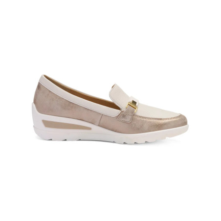 MOCASSINO ARA SHOES 12-50630-05  NUVOLAKID,GAUCHOCALF ZÜRICH 2.0 SHELL CREAM 12-50630-05 