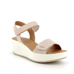 SANDALO CON ZEPPA IGI&CO DONNA CAPRA TAMPONATA PANNA 5668711