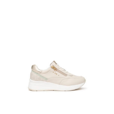 SNEAKERS NEROGIARDINI DONNA VELVET MILK 1039 VELVET MILK 1039 T.GIOVE SAFARI/LATTE E615190D/710