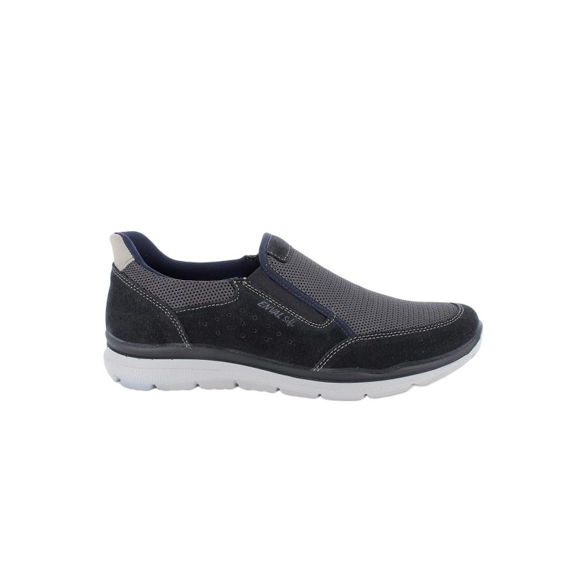 SLIP-ON ENVAL SOFT UOMO SCAMOSC./RETE BLU SCURO 7725411