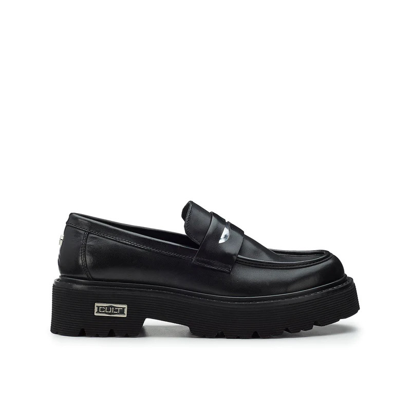 MOCASSINO CULT DONNA SLASH 4215 LOW W LEATHER BLACK CLW421500