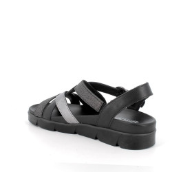 SANDALO iGI&CO DONNA  NAP.SO/NAB.MAMB NERO/ACCIAIO 7668800