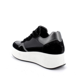 SNEAKERS CON ZEPPA IGI&CO DONNA IN PELLE NERO 4670800